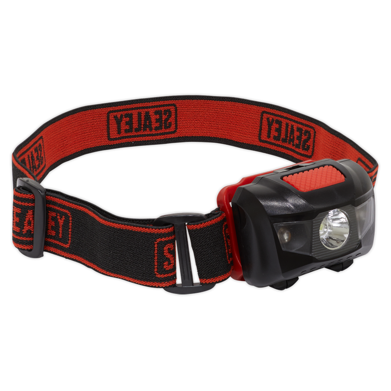 Head Torch 3W SMD & 2 Red LED 3 x AAA Cell